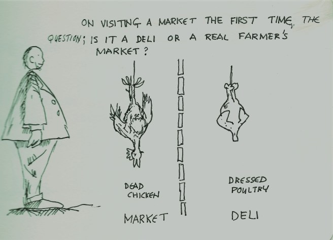 Market cartoon