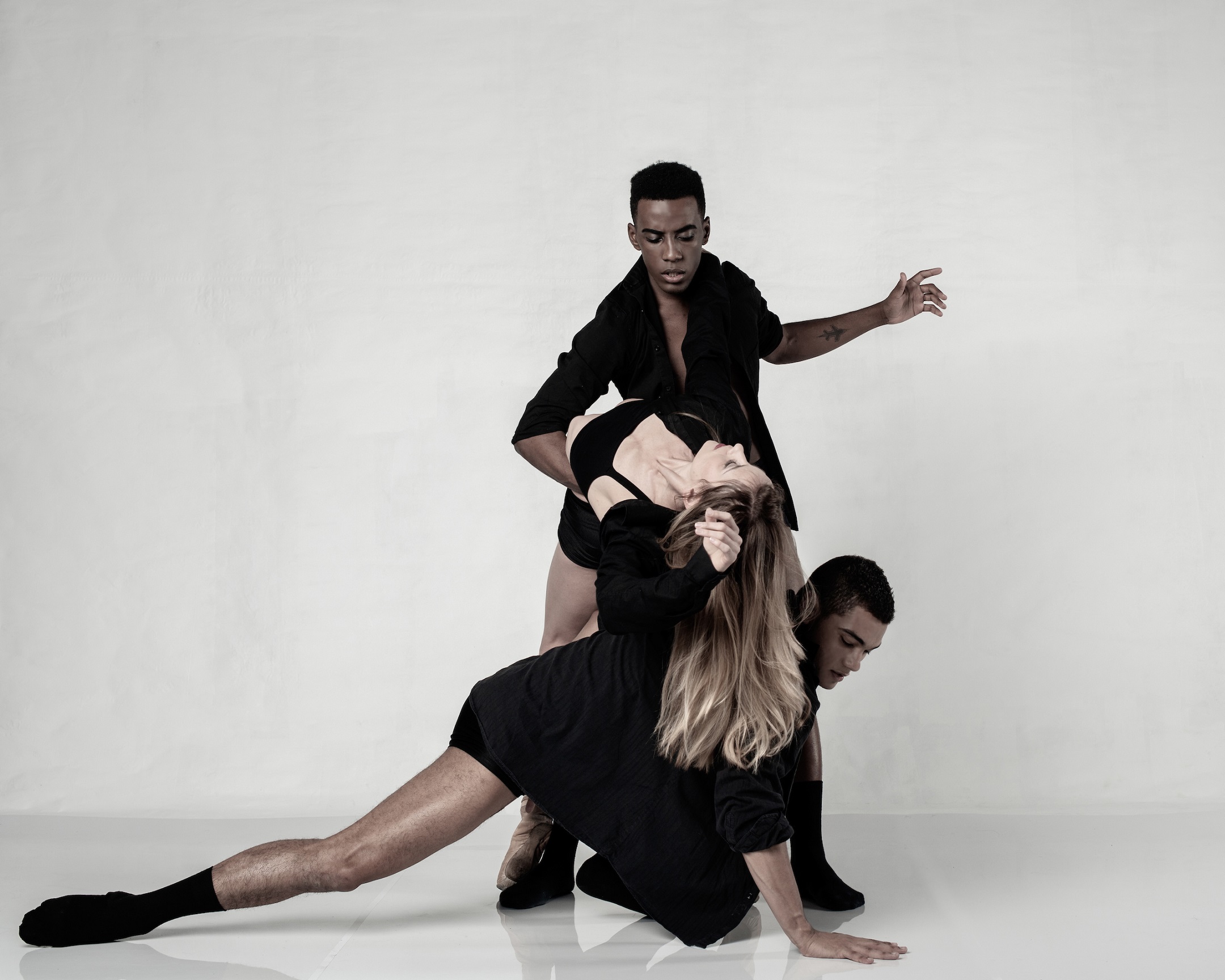 Joburg Ballet_(top to bottom) Ruan Galdino, Shannon Glover &amp; Revil Yon in Whispers Of My Soul_photo Lauge Sorensen_med res