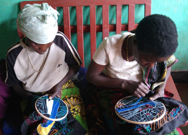 Women from the Kibeho Embroidery project