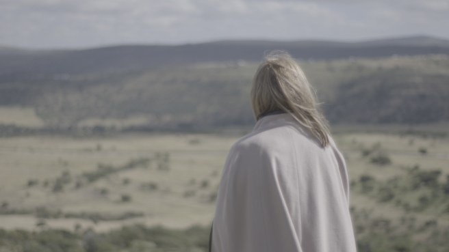 Zelda looking at the hills and valleys Mandela loved