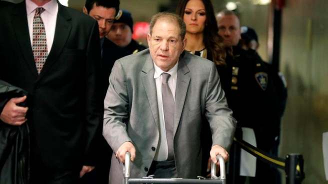 Harvey Weinstein at court