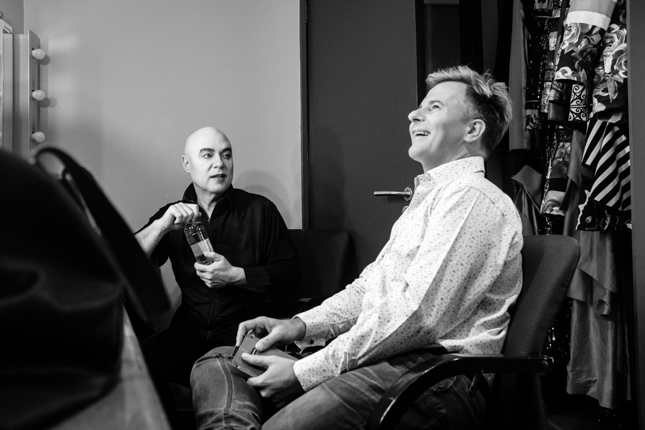 Nats and Charl laughing