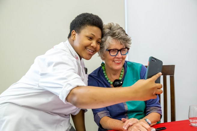 Prue Leith and another selfie...