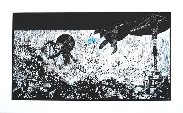 KKNK Sbongiseni Khulu The Creation of Famine Exhibition Another Kind of Blue Curator Amé Bell David Krut Projects (002)